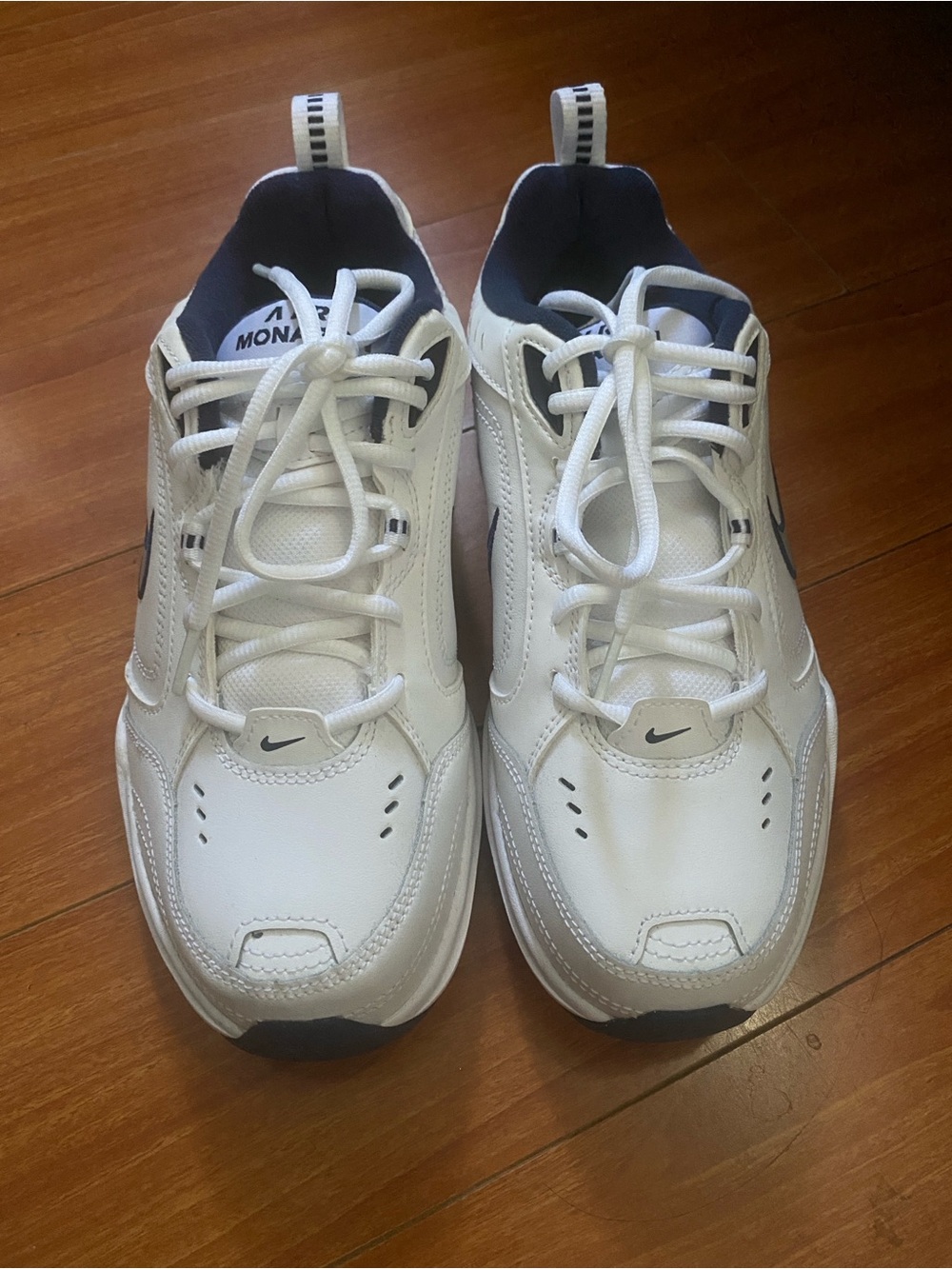 Nike Men’s White Sneakers with Black Accents
